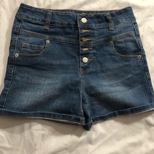 High waisted shorts